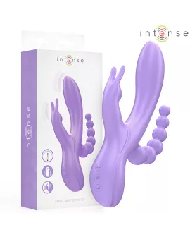 INTENSE - MIKO DREIFACHVIBRATOR RABBIT & STIMULATOR & ANAL 7 VIBRATIONEN LILA