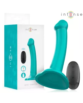 INTENSE - KATIE VIBRATOR MIT SAUGNÄPFEN 10 VIBRATIONEN BLAU FERNBEDIENUNG