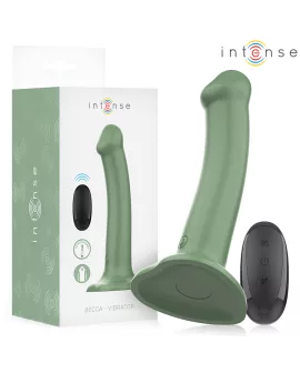 INTENSE - BECCA VIBRATOR MIT SAUGNAPF 10 VIBRATIONEN GRÜNE FERNBEDIENUNG
