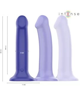 INTENSE - VICTORIA VIBRATOR MIT SAUGNAPF 10 VIBRATIONEN DUNKELBLAU FERNBEDIENUNG