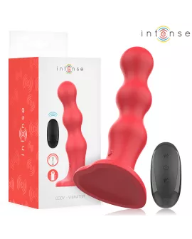 INTENSE - CODY VIBRATOR MIT SAUGNÄPFEN ROTE FERNBEDIENUNG