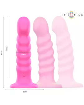 INTENSE - CINDY VIBRATOR GRÖSSE L SPIRALENDESIGN 10 VIBRATIONEN ROSA FERNBEDIENUNG