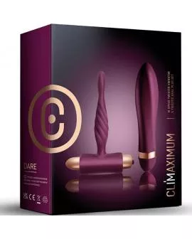 CLIMAXIMUM - DARE KIT TWISTED VIBRATOR + ANAL PLUG ANFÄNGER