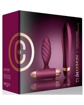 CLIMAXIMUM - DESIRE KIT TWISTED VIBRATOR + ANALPLUG