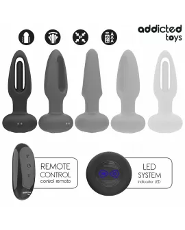 ADDICTED TOYS - ANALPLUG MIT VIBRIERENDER ZUNGE UND FERNBEDIENUNG
