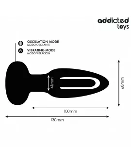 ADDICTED TOYS - ANALPLUG MIT VIBRIERENDER ZUNGE UND FERNBEDIENUNG