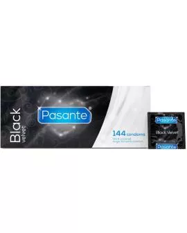 PASANTE - BLACK VELVET KONDOME BOX 144 EINHEITEN
