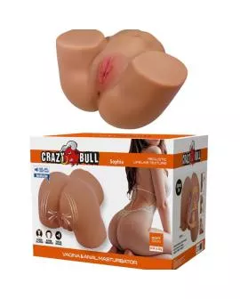 CRAZY BULL - GERIANN REALISTISCHER WEIBLICHER PO-VIBRATOR UND SAUGER MIT TON 5,5 KG