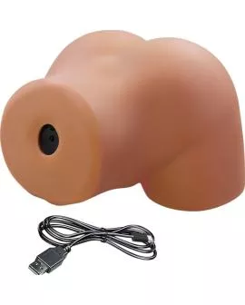 CRAZY BULL - ILANA REALISTISCHER WEIBLICHER PO-VIBRATOR UND SAUGER MIT TON 6,8 KG