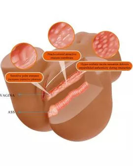 CRAZY BULL - WENDY REALISTISCHER WEIBLICHER PO-VIBRATOR UND SAUGER MIT TON 11 KG