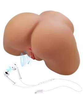 CRAZY BULL - ILANA REALISTISCHER WEIBLICHER PO-VIBRATOR UND SAUGER MIT TON 6,8 KG