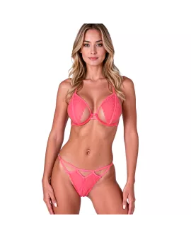 PASSION - Resilque BH-String-Set Tomatenrot S/M