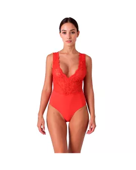 PASSION Evalie Body Rot S/M - Erotik Bodysuit