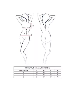 Evalie Body von Passion - Weiß S/M Erotikwäsche