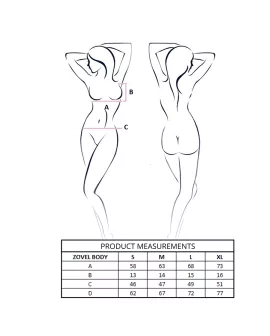 Passion Zovel Body Schwarz S/M - Erotikwäsche