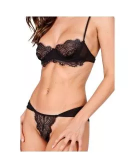 Passion - Tivolea BH + String Set Schwarz L/XL