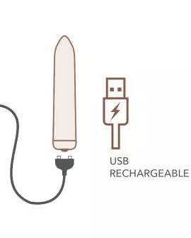 ROCKS-OFF - WIEDERAUFLADBARER VIBRIERENDER BULLET GOLDEN ROSE