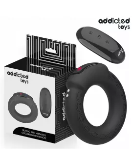 ADDICTED TOYS - VIBRIERENDER COCKRING MIT WÄRMEEFFEKT UND FERNBEDIENUNG