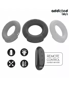 ADDICTED TOYS - VIBRIERENDER COCKRING MIT WÄRMEEFFEKT UND FERNBEDIENUNG
