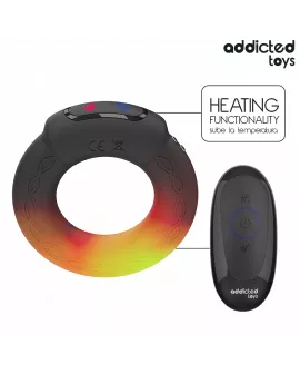 ADDICTED TOYS - VIBRIERENDER COCKRING MIT WÄRMEEFFEKT UND FERNBEDIENUNG