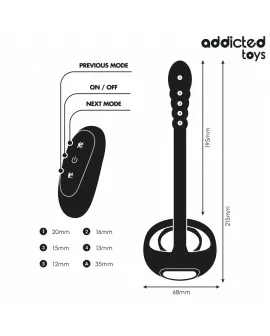 ADDICTED TOYS - P-SPOT VIBRIERENDER COCK RING MIT FERNBEDIENUNG
