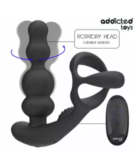 ADDICTED TOYS – ROTIERENDER PROSTATAMASSAGEGERÄT MIT FERNBEDIENUNG
