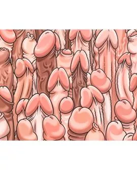 DIABLO PICANTE - FARBIGES MAUSPAD MIT PENIS-DESIGN