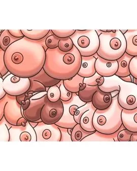 DIABLO PICANTE - FARBIGES MAUSPAD MIT TITTEN-DESIGN