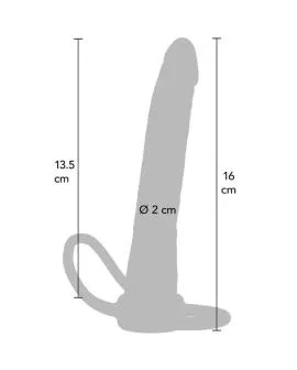GET REAL - DOUBLE TROUBLE SILIKON-ANALPENETRATOR 16 CM