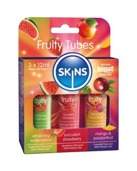 SKINS – FRUCHTIGES GLEITMITTEL-SET WASSERMELONE, ERDBEERE & MANGO GLEITMITTEL 3 x 12 ML