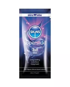 SKINS – SUPERSLIDE Silikonbasiertes Gleitmittel, Einzeldosis 5 ml