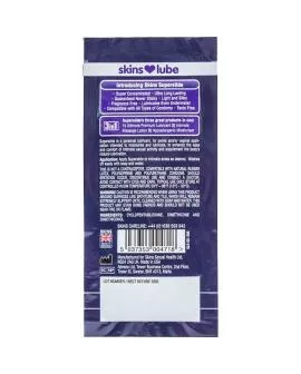 SKINS – SUPERSLIDE Silikonbasiertes Gleitmittel, Einzeldosis 5 ml