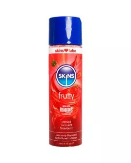 SKINS – FRUCHTIGES, WASSERBASIERTES GLEITMITTEL ERDBEERE 130 ML
