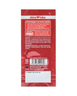 SKINS – FRUCHTIGES, WASSERBASIERTES GLEITMITTEL ERDBEERE, EINZELDOSIERUNG 5 ML