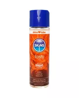 SKINS – KÖSTLICHES, WASSERBASIERTES GLEITMITTEL MIT GESALZENEM KARAMELL-GESCHMACK 130 ML