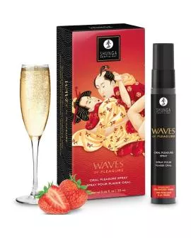 SHUNGA - WAVES PLEASURE SPRAY ORAL SEXUCTIVE ERDBEERE 20 ML