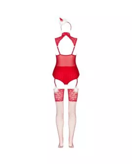 LIVCO CORSETTI FASHION - LIMPID SNOWFLAKES LC 90604 BODY + STRÜMPFE + WEIHNACHTSSTIRNBAND