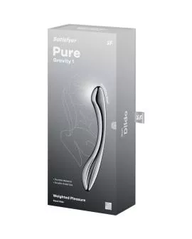 SATISFYER - PURE GRAVITY 1 DOPPELENDELLER DILDO AUS EDELSTAHL