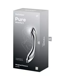 SATISFYER - PURE GRAVITY 2 DOPPELENDELLER DILDO AUS EDELSTAHL