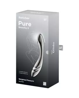 SATISFYER - PURE GRAVITY 3 EDELSTAHL DOPPELENDELLER DILDO