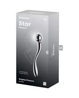 SATISFYER - STAR FORCE 2 DOPPELDILDO AUS EDELSTAHL