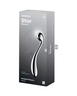 SATISFYER - STAR FORCE 4 EDELSTAHL DOPPELDILDO