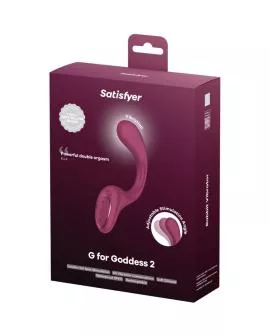 SATISFYER - G FOR GODDESS 2 RABBIT VIBRATOR FLASCHE BORDEAUX