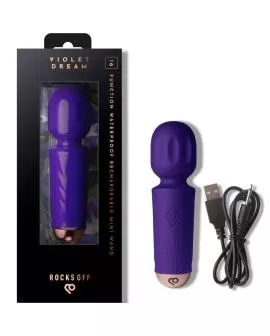 ROCKS-OFF - MINI-AUFLADBARER STAB MIT 16 FUNKTIONEN VIOLET DREAM