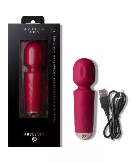 ROCKS-OFF – WIEDERAUFLADBARER MINI-ZAUBERSTAB MIT 16 FUNKTIONEN, AZALEENROT