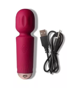 ROCKS-OFF – WIEDERAUFLADBARER MINI-ZAUBERSTAB MIT 16 FUNKTIONEN, AZALEENROT