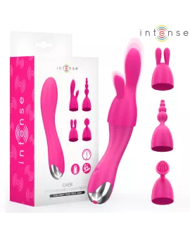 INTENSE - CHER VIBRATOR MIT WECHSELKÖPFEN