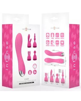 INTENSE - CHER VIBRATOR MIT WECHSELKÖPFEN