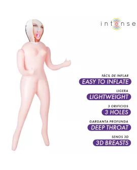 INTENSE DOLLS - IRINA AUFBLASBARE PUPPE MIT DREI ÖFFNUNGEN