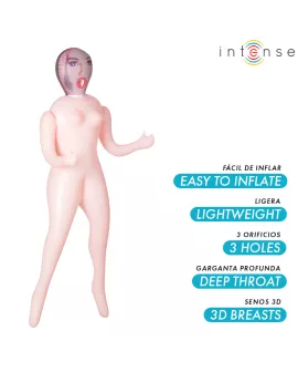 INTENSE DOLLS - MONIQUE AUFBLASBARE PUPPE MIT DREI ÖFFNUNGEN
